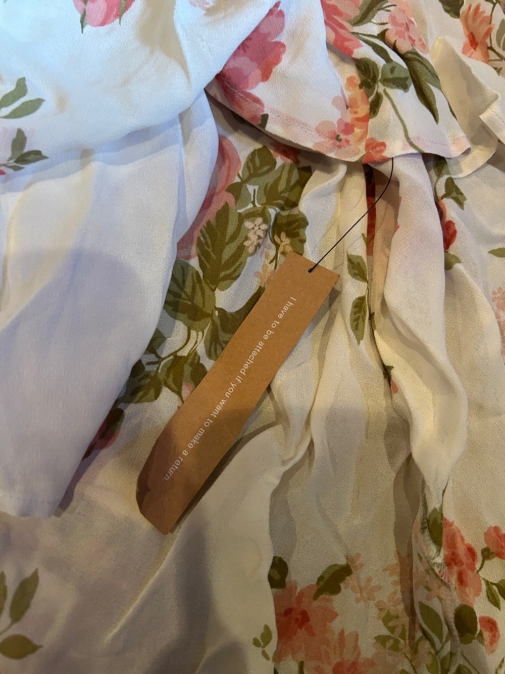 NWT Reformation Winslow Maxi Wrap Dress with Pink Floral in corsage Print large - Picture 9 of 10